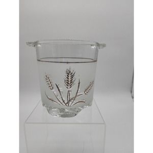 Vintage Frosted Glass Ice Bucket